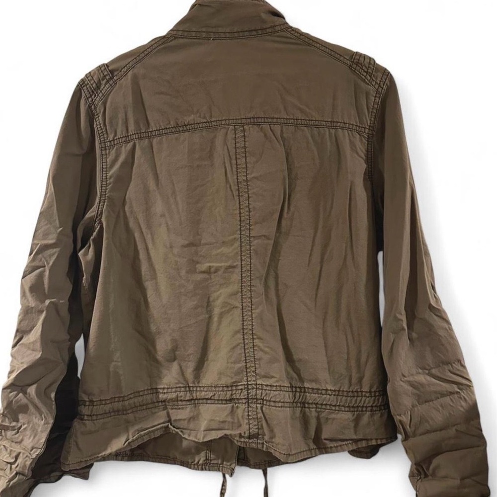 Vintage Y2K Army Green Military Cotton Shirt Jacket Size Women’s XXL - Picture 4 of 7